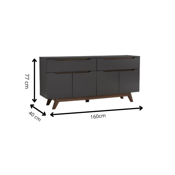 Commode MANDO 1.6M 170/172- 345055- (4 compartiments) Commode MANDO 1.6M 170/172- 345055- (4 compartiments)
