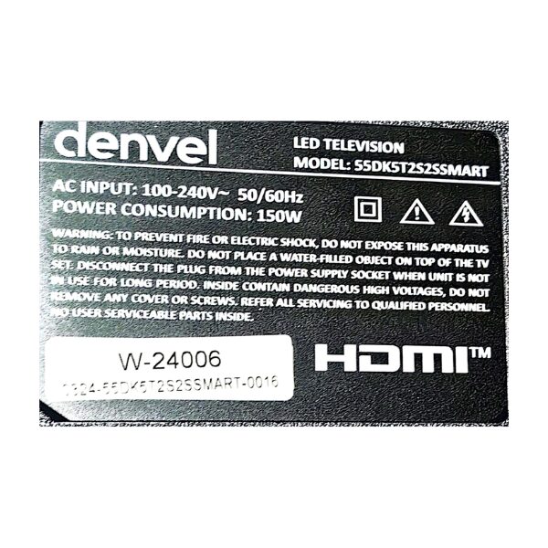 Téléviseur Denvel 55" 55DK5 Smart Tv -Web'os - 4K Téléviseur Denvel 55" 55DK5 Smart Tv -Web'os - 4K