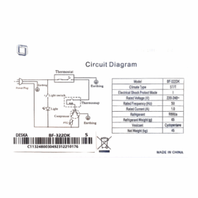 Réfrigérateur combiné DESKA BF322DK - 276L - 3 Tiroirs – Image 9