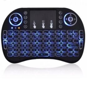 Mini Clavier Sans Fil AZERTY avec Touchpad – Rétroéclairé, Compact & Rechargeable – Image 2