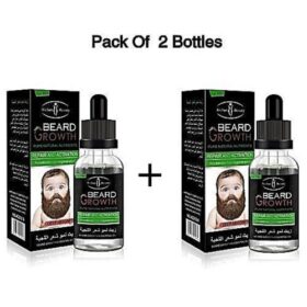 Lot de 2 Huiles Pousse Barbe Rapide – Originales et Efficaces – Version Améliorée – 30ml