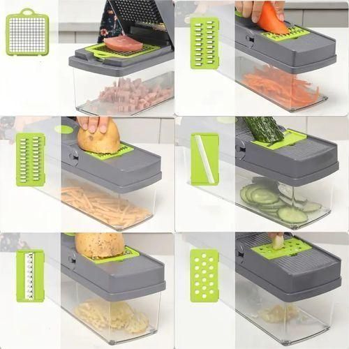 Ensemble Coupe Oignon & Légumes – Éplucheur & Râpe Multifonctionnel 12 en 1 Ensemble Coupe Oignon & Légumes – Éplucheur & Râpe Multifonctionnel 12 en 1