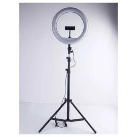 Ring Light LED 12" avec Support – Lumière Selfie à Intensité Variable – Noir – Image 3