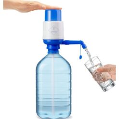 Pompe à eau manuelle 5L & 10L – Bleu/Blanc – Facile à utiliser, sans électricité