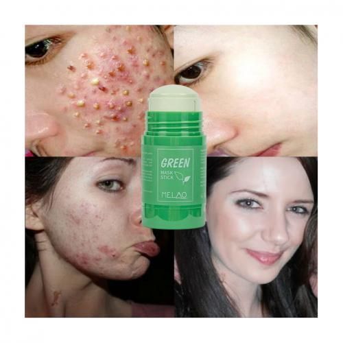 Masque Visage au Thé Vert en Bâton - Soin Purifiant (40g) Masque Visage au Thé Vert en Bâton - Soin Purifiant (40g)