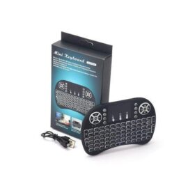Mini Clavier Sans Fil AZERTY avec Touchpad – Rétroéclairé, Compact & Rechargeable