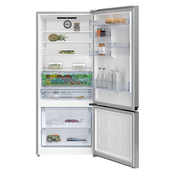 Réfrigérateur combiné Beko B5RCNE66HXB - 509L - 2 Tiroirs (NoFrost - Porte réversible - éclairage LED) Réfrigérateur combiné Beko B5RCNE66HXB - 509L - 2 Tiroirs (NoFrost - Porte réversible - éclairage LED)