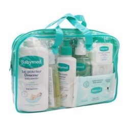 Gamme Complète BABYMED – Soins Doux pour Bébé (7 Produits : Lait, Huile, Savon, Parfum, Pommade, Talc, Lingettes)