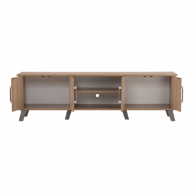 Meuble TV NAOMI 1.6M finition Ebène - 335067 – Image 3