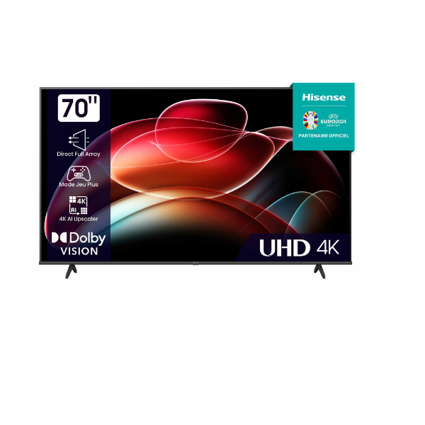 Téléviseur Hisense70" 70A6K Smart Tv 4K -Vidaa U Téléviseur Hisense70" 70A6K Smart Tv 4K -Vidaa U
