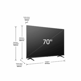 Téléviseur Hisense70" 70A6K Smart Tv 4K -Vidaa U – Image 4