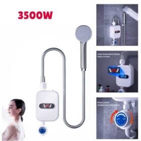 Chauffe-Eau Électrique sans Réservoir – 3500W, Rapide et Économique