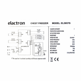 Congélateur horizontal Elactron EL39CFS - 900L - Gris – Image 4