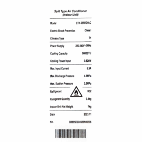 Split ELACTRON ETN-09R1AC-9000BTU – Image 5