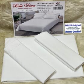 Draps Couleur Unique – Lot de 3 Pièces