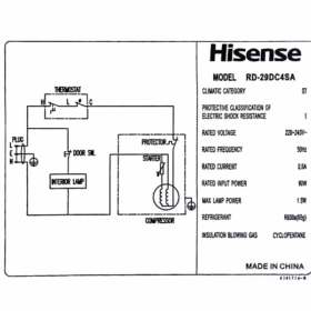 Réfrigérateur combiné Hisense RD-29DC4SA - 223L-3T – Image 4