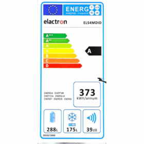 Réfrigérateur Combiné Congélation Bas ELACTRON EL-54 MDID 362L (no frost) 6T – Image 6