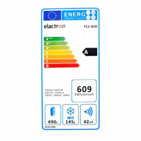 Réfrigérateur combiné congélation haut ELACTRON FC2-83D-635L (no frost) – Image 4