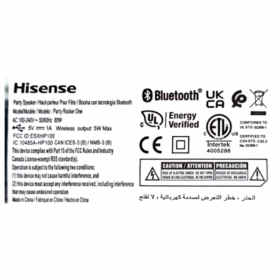 Enceinte Bluetooth portable Hisense Party Rocker One- 2.1CH - 300 W – Image 6