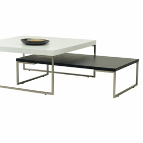 Table Basse rectangulaire MYRON 813/114 finition Noir - 1339049 – Image 2