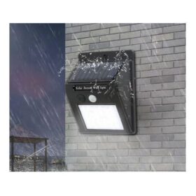 Lampe Solaire Extérieure LED 0.55W – Détecteur de Mouvement – Étanche IP65 – Noir – Image 4