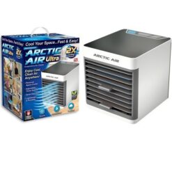 Mini Air Cooler Portable à Eau – Ventilateur de Refroidissement 3 en 1 – Blanc et Compact
