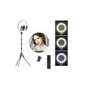 Lampe Ring Light 36 cm (14") avec Trépied 2,1 m – Éclairage Selfie & Vidéo – Haute Qualité