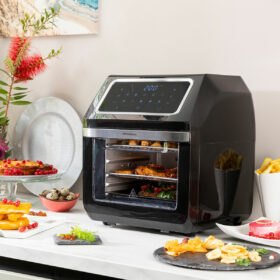 Friteuse à Air Noir 1800 W 12 L Acier inoxydable (Reconditionné B)