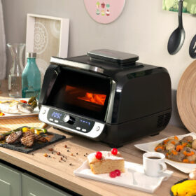 Friteuse à Air avec Gril, Accessoires et Livre de Recettes Fryinn 12-in-1 6000 Noir Acier 3400 W 6 L