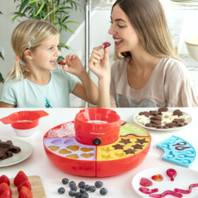 Machine à Bonbons Gélifiés et Fondue au Chocolat2 en 1 Yupot
