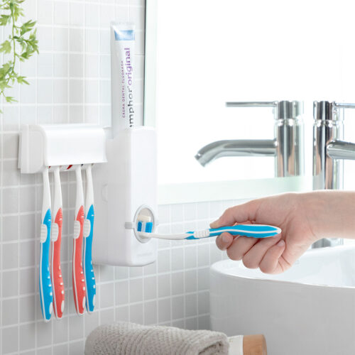 Distributeur de Dentifrice avec Porte Brosse à Dents Diseeth InnovaGoods – Image 3