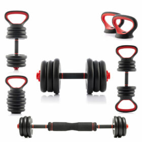 Ensemble de Poids Réglables 6 en 1 avec Guide d’Exercices Sixfit InnovaGoods (Reconditionné A)