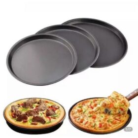 Lot de 3 Moules à Gâteau / Pizza – Acier Inoxydable – 24, 26, 30 cm – Résistants & Faciles à Nettoyer – Image 2