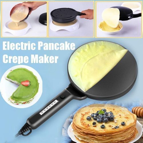 Crêpière Électrique Antiadhésive 22 cm – 5 Vitesses – 1400W – Plaque en Fonte – Tension 220V Crêpière Électrique Antiadhésive 22 cm – 5 Vitesses – 1400W – Plaque en Fonte – Tension 220V