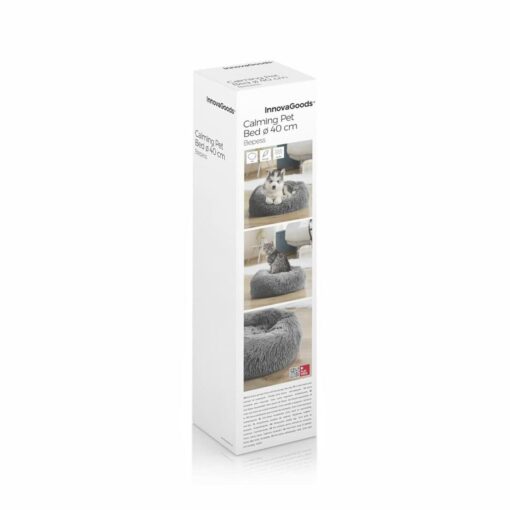 Lit pour Animaux de Compagnie Antistress Bepess InnovaGoods Ø 60 cm Lit pour Animaux de Compagnie Antistress Bepess InnovaGoods Ø 60 cm