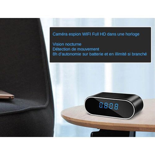 Caméra Espion Horloge Réveil – Surveillance Discrète à Distance 24h/24 Caméra Espion Horloge Réveil – Surveillance Discrète à Distance 24h/24