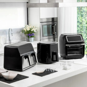 Friteuse à Air Noir 1800 W 12 L Acier inoxydable (Reconditionné B) – Image 7