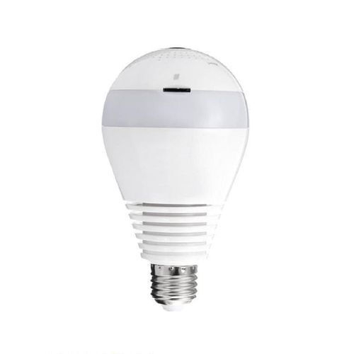 Caméra de Surveillance 360° WiFi intégrée dans Ampoule LED – Vision Panoramique – Couleur Blanc Caméra de Surveillance 360° WiFi intégrée dans Ampoule LED – Vision Panoramique – Couleur Blanc