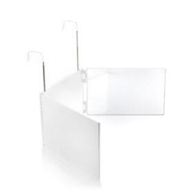 Miroir de maquillage éclairé Miroir de salle de bain avec design pliant et vue – Image 5