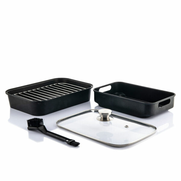 Friteuse à Air avec Gril, Accessoires et Livre de Recettes 12-in-1 6000 Noir Acier 3400 W 6 L Friteuse à Air avec Gril, Accessoires et Livre de Recettes 12-in-1 6000 Noir Acier 3400 W 6 L