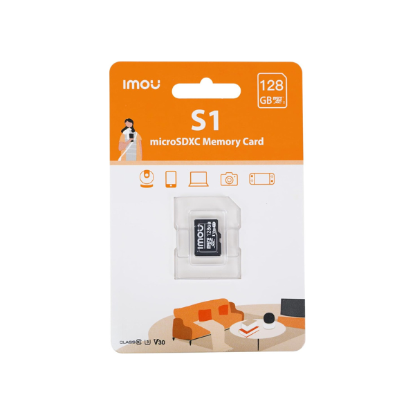 Carte mémoire Micro SD IMOU 128GB ST2-128-S1 - Compatible avec Smartphone, Tablette, Caméra d'action, Drone, Caméra de Surveillance Carte mémoire Micro SD IMOU 128GB ST2-128-S1 - Compatible avec Smartphone, Tablette, Caméra d'action, Drone, Caméra de Surveillance
