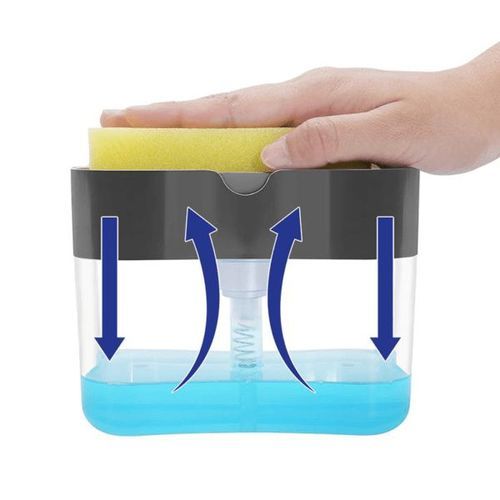 Pompe à Savon pour Vaisselle 2-en-1 avec Éponge – Distributeur Pratique et Économique – Chouette Et Utile Pompe à Savon pour Vaisselle 2-en-1 avec Éponge – Distributeur Pratique et Économique – Chouette Et Utile