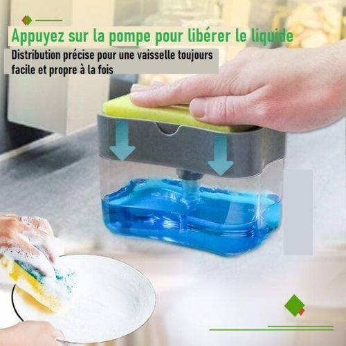 Pompe à Savon pour Vaisselle 2-en-1 avec Éponge – Distributeur Pratique et Économique – Chouette Et Utile Pompe à Savon pour Vaisselle 2-en-1 avec Éponge – Distributeur Pratique et Économique – Chouette Et Utile