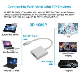 Adaptateur Mini DisplayPort vers VGA RS-MINIDPVGA – Image 3