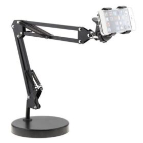 Support Multifonctionnel Noir – Stent Vocal Pratique pour Téléphone, Micro ou Tablette – Image 3