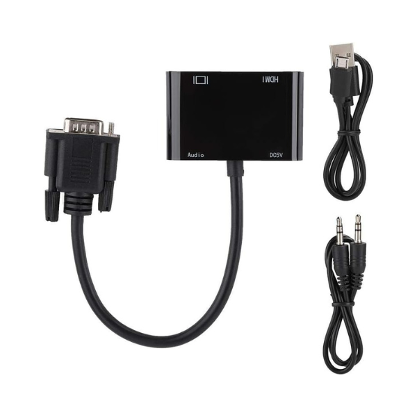 Adaptateur VGA vers HDMI+VGA RS-VGAHDVGA Adaptateur VGA vers HDMI+VGA RS-VGAHDVGA