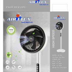 Ventilateur de Circulation d’Air Domestique – Télécommande – Tête Oscillante – 3 Vitesses – 40W – Airflux – Blanc