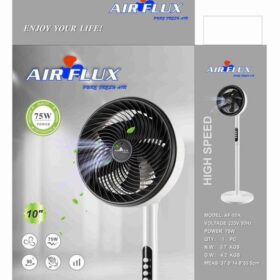 Ventilateur de Circulation d’Air Domestique – Télécommande – Tête Oscillante – 3 Vitesses – 40W – Airflux – Blanc