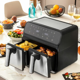 Friteuse à Air Noir 3400 W 8 L Acier inoxydable (Reconditionné A) – Image 14