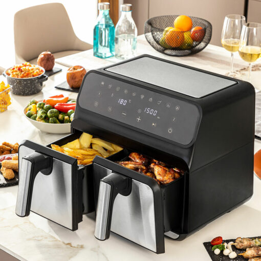 Friteuse à Air Noir 3400 W 8 L Acier inoxydable (Reconditionné A) Friteuse à Air Noir 3400 W 8 L Acier inoxydable (Reconditionné A)